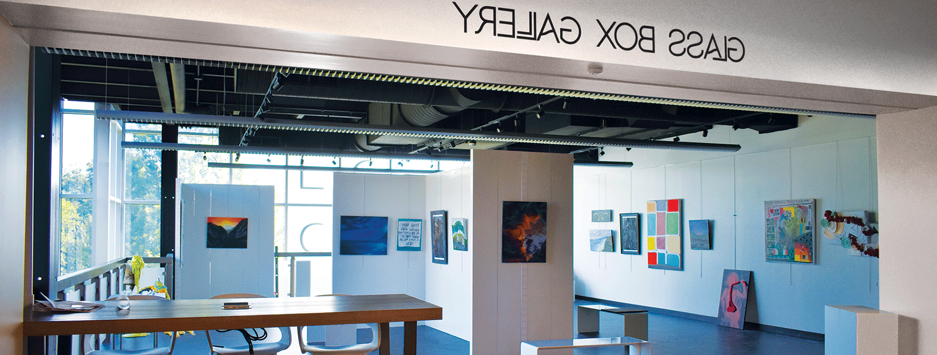 Glass Box Gallery art on display